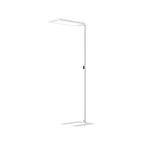 LED-Stehleuchte Waldmann YARA.single, 107 W, 15000 lm, 2700–6500 K, magnetisches Bedienteil, Bewegungs- & Tageslichtsensor, Direkt-/Indirektlicht, weiß