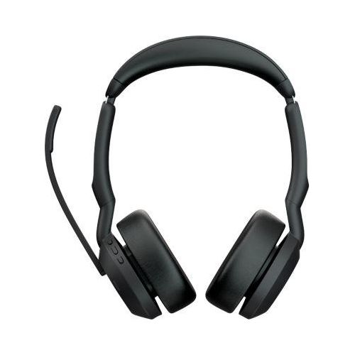 Headset Jabra Evolve2 55 link380a Stereo, Reichweite bis 30 m, bis 10 h, UC-optimiert, schwarz