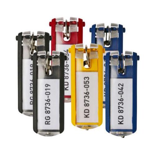 Schlüsselanhänger Key Clip, sortiert, 6 Stück