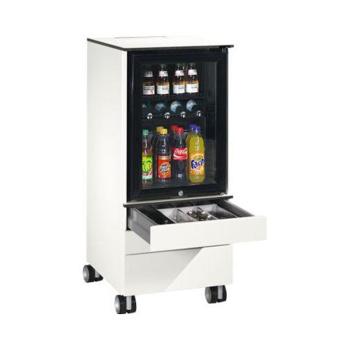 Caddy ASISTO C 3000, mit Kühlschrank, 3 Schubladen, inkl. Schubladeninneneinrichtung, weiß