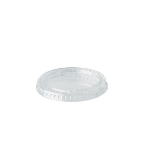 Deckel Papstar pure, für Portionsbecher, ø 60 mm, 50 Stk., kompostierbar, PLA-Fasern, transparent