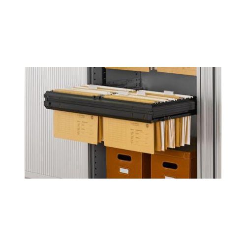 Schäfer Shop Genius Vollauszugsrahmen TETRIS SOLID, auf Teleskopführungen, B 800 mm, für Hängeregistratur, 1 Stück, schwarz