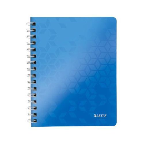 LEITZ Notizbuch WOW 4641, DIN A5, kariert, blau