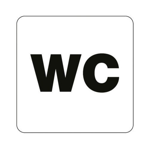 moedel Piktogramm „WC“, Folie selbstklebend, B 160 x H 160 mm