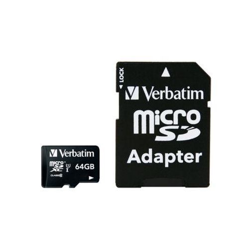Verbatim Speicherkarte MicroSDHC/SDXC Premium, Speicherkapazität, 64 GB