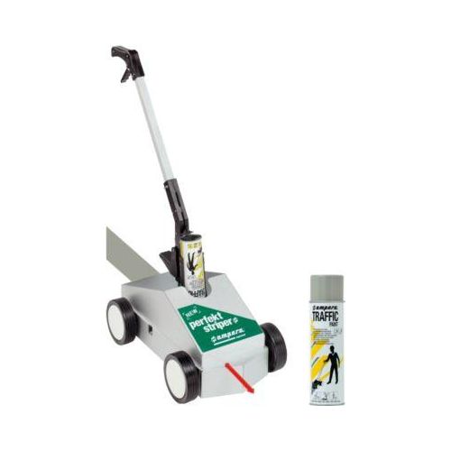 Bodenmarkierer + Markierungsfarbe, grau (RAL 7042)