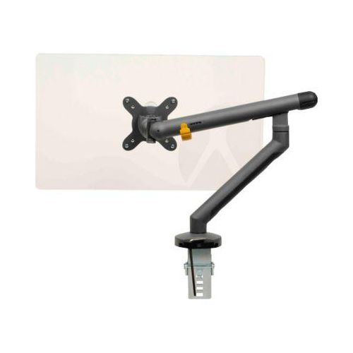 Monitorarm BakkerElkhuizen BE Flexible, für 1 Monitor, bis 10 kg, dreh-, neig- und schwenkbar, 80 mm Klemmweite, VESA-komaptibel, ergonomisch, Höhenverstellbar von 170 bis 582 mm, dunkelgrau/schwarz