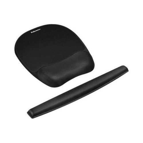 Sparset Handgelenkauflage mit Mauspad und Tastatur-Handgelenkauflage, schwarz