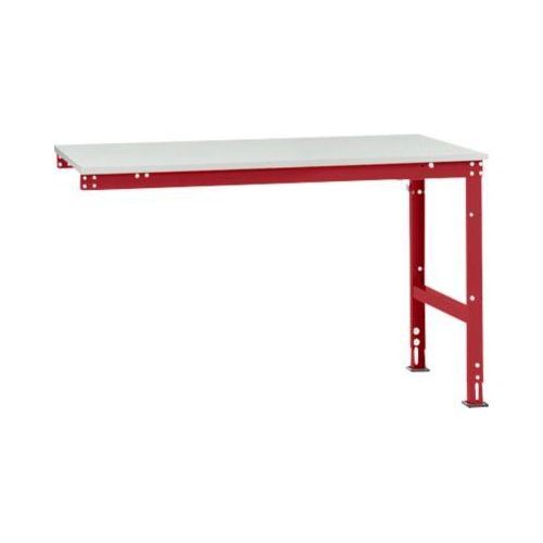 Manuflex Ansatztisch UNIVERSAL Standard, Tischplatte Kunststoff, 1500x1000, rubinrot