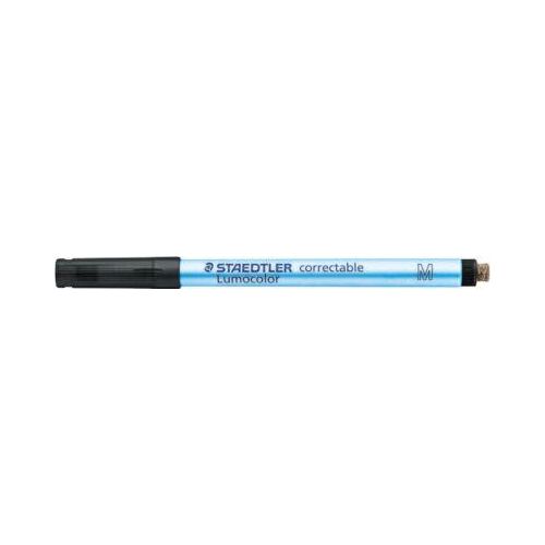 Folienstifte Staedtler Lumocolor® correctable 305, Linienbreite M, trocken abwischbar, 10 St., schwarz