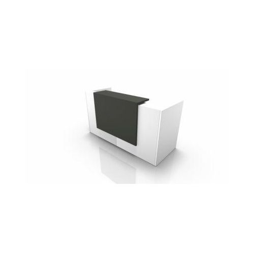 Theke Spezia, gerade, B 2060 x T 880 x H 1130 mm, weiß/grau