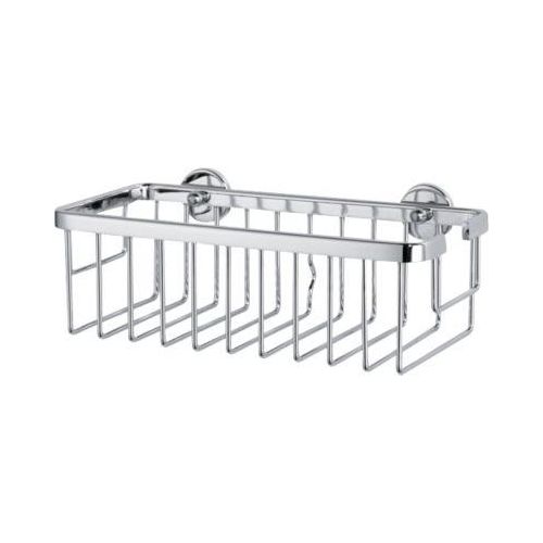 Duschkorb tesa® ALUXX, Aluminium, verchromt, ohne Bohren, inkl. Klebelösung, B 250 x T 125 x H 92 mm