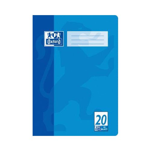 Oxford Schulhefte, DIN A4, Lineatur 20 blanko, 15 Stück à 16 Blatt, Optik Paper®