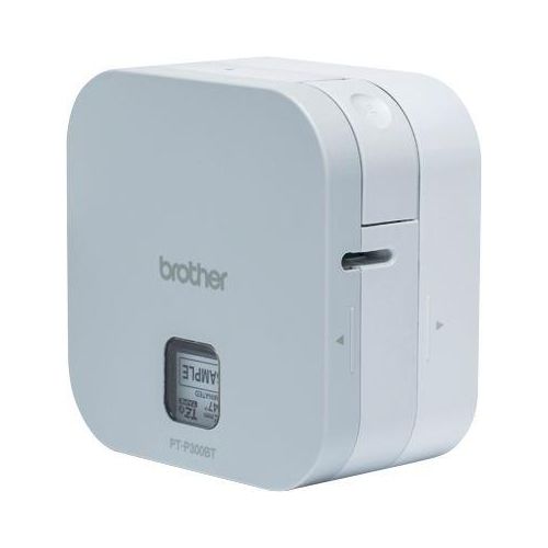 Beschriftungsgerät Brother P-touch Cube, Bluetooth, iOS/Android, 20 mm/Sek., für 3,5/6/9/12 mm Etiketten, inkl. 12 mm TZe-Band, B 112 x T 61 x H 115 mm, weiß
