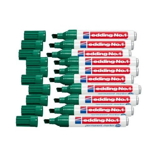 edding No.1 permanent Marker, 10 Stück, grün
