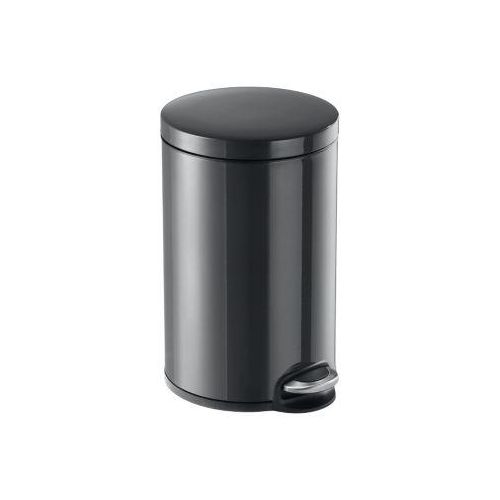 Treteimer Metall rund, Soft Close, 12 Liter, anthrazit
