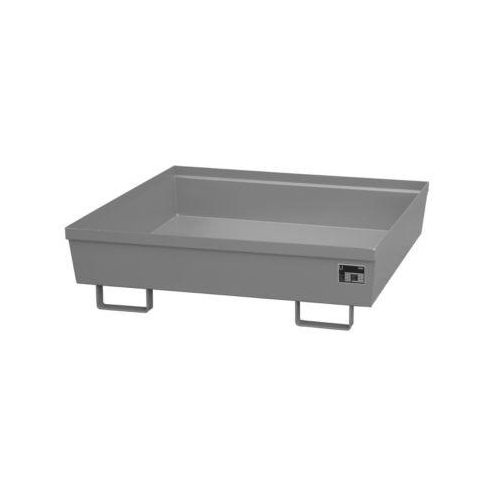 Auffangwanne BAUER AO-4/A, Stahl, 280 l, B 1200 x T 1200 x H 335 mm, grau