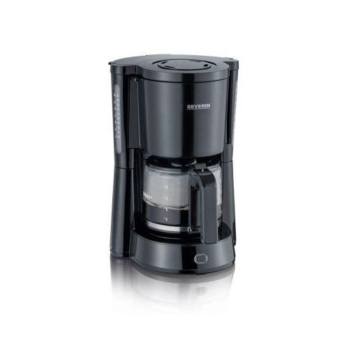 SEVERIN Filterkaffeemaschine 4815, 10 Tassen (1,25 l), 1.000 W, Schwenkfilter mit Tropf‑Stopp, spülmaschinengeeigneter Filtereinsatz, Warmhalteplatte, Schwarz