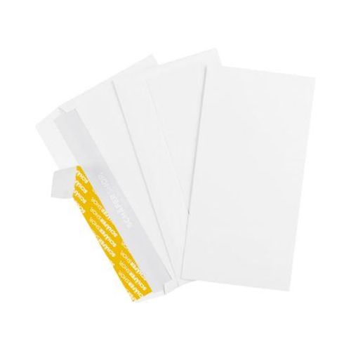 Schäfer Shop Genius Briefumschläge, DIN lang, ohne Fenster, Haftklebung, Papier, weiß, 100 Stück