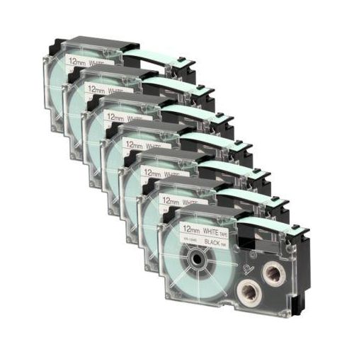 CASIO® Sparset Schriftband XR-12WE1 12 mm, 6 + 1 GRATIS