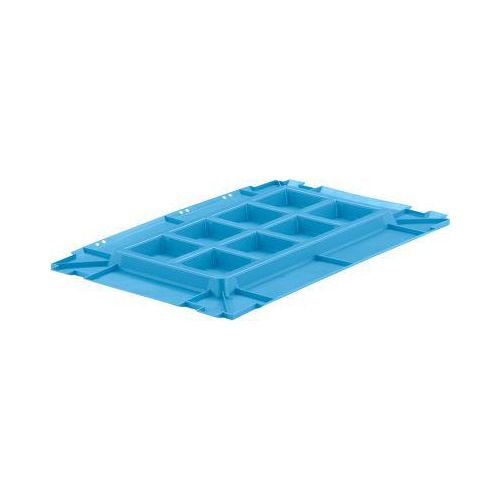 Deckel C-KLT-D 64 PP, f. Kleinladungsträger C-KLT, B 600 x T 400 mm, hellblau