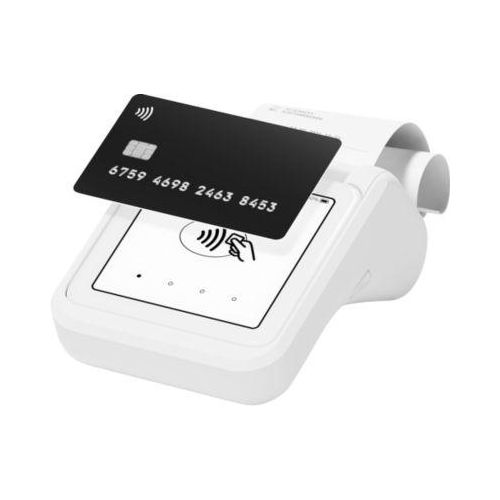 Mobiles SumUp Solo Kartenterminal mit integriertem Thermodrucker und All-in-One-Funktion zur Zahlung, Belegausgabe und Rückerstattung