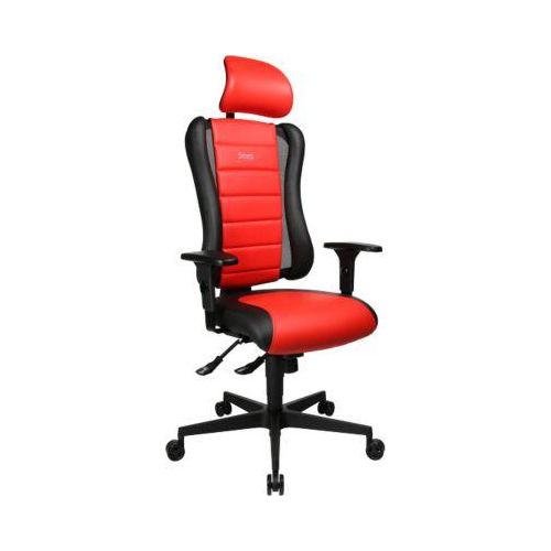 Gaming Stuhl SITNESS RS, 3D-Sitzfläche, Synchronmechanik, Sitzzeit 8 Std., schwarz/rot
