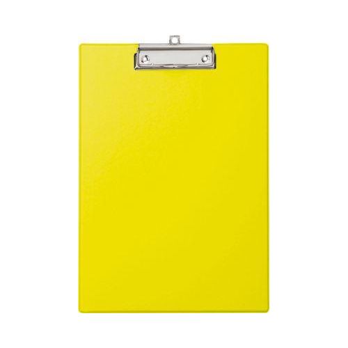 MAUL Klemmbrett mit Folienüberzug, DIN A4, mit Aufhängeöse, 319 x 229 x 13 mm, gelb