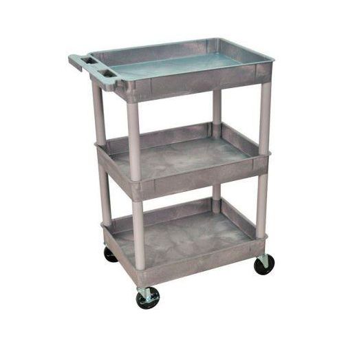 Kunststoff-Mehrzweckwagen , 3 Wannen-Etagen, grau