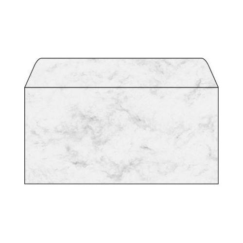 Briefumschläge Marmor, grau, 50 Stück