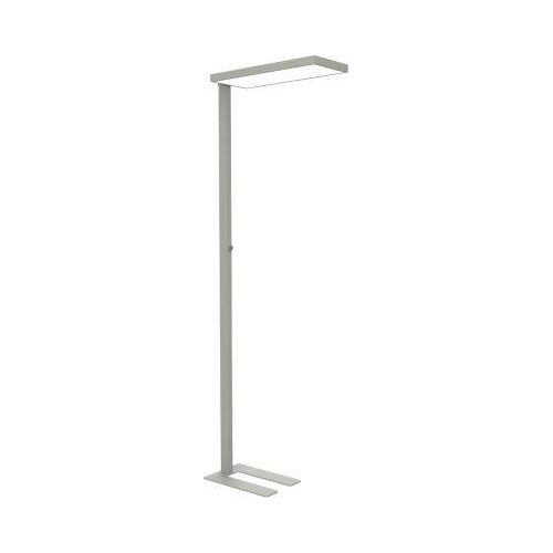 LED-Stehlampe Maul MAULjura, 62 W, 9200 lm, 4000 K, direktes/indirektes Licht, dimmbar, H 1965 mm, Aluminium, silber