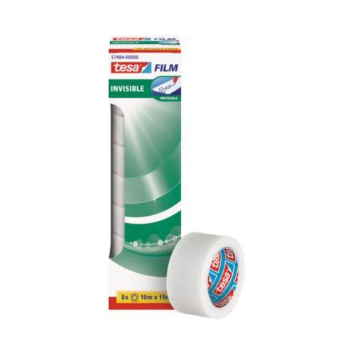 TESA Film, matt/unsichtbar, 10 m x 19 mm, 8 Rollen