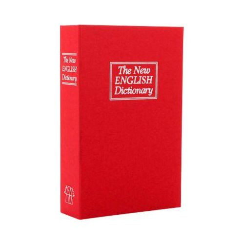 Rottner Buchkassette BookCase, Zylinderschloss, B 240 x T 155 x H 55 mm, Stahl, rot