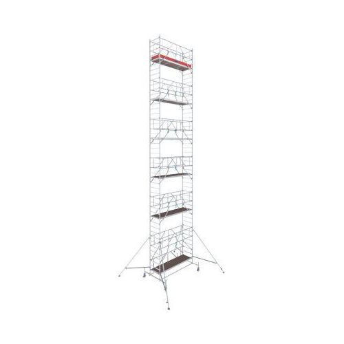 Alu-Fahrgerüst KRAUSE Serie 10, 200 kg/m², höhenverstellbare Rollen, L 2500 x B 750 x H 13400 mm