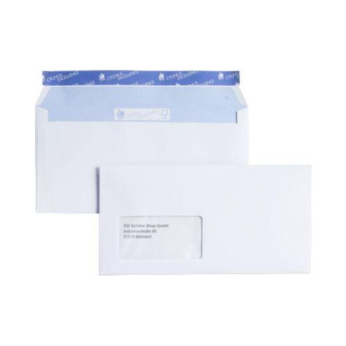 Briefumschläge, DIN C6, mit Fenster, 500 Stück