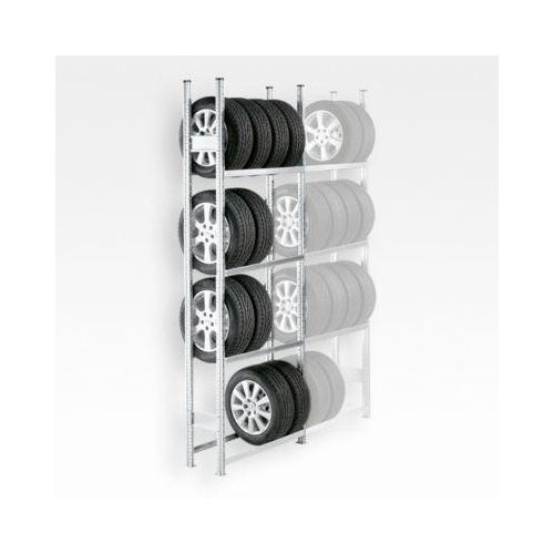 Räderregal R 3000, Grundfeld, H 2967 x B 995 mm, 4 Traversenpaare