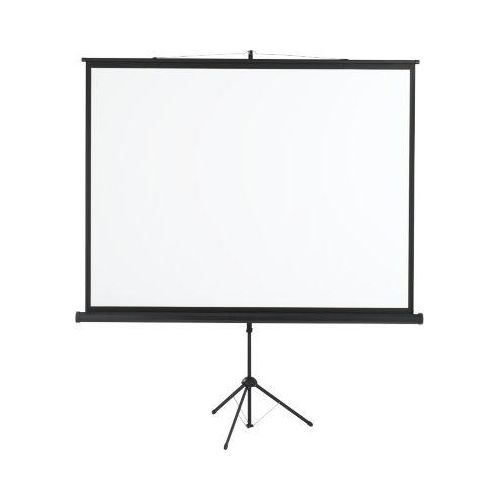 Stativ-Leinwand Classic, B 1800 x H 1350 mm, Teilung 1:1, höhenverstellbar, mit Griff, Gewebe und Metall, schwarz-weiß