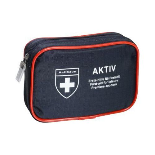 Verbandtasche AKTIV, inkl. bedarfsgerechter Füllung, B 160 x T 40 x H 110 mm, Nylon, blau-rot