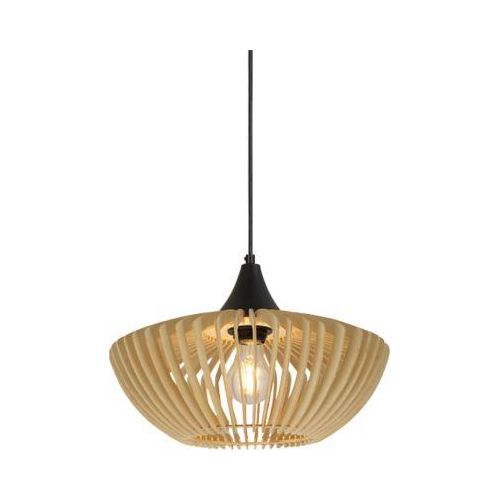 meet by Paperflow Deckenleuchte JALAM, Ø 350 mm, Holz & Metall, E27, naturfarben