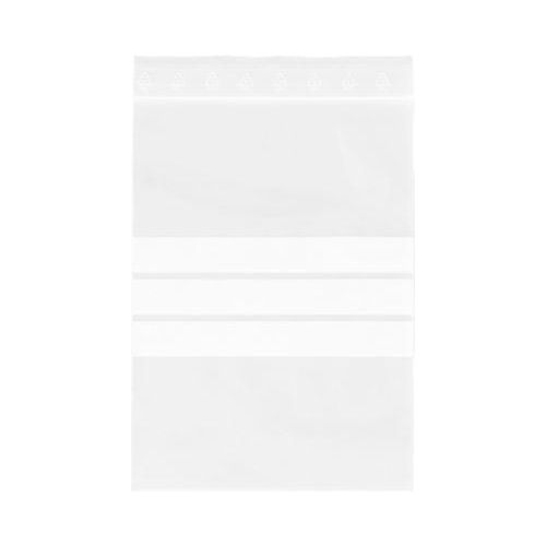 Druckverschlussbeutel, mit Beschriftungsfeld & Verschlussleiste, 220 x 160 mm