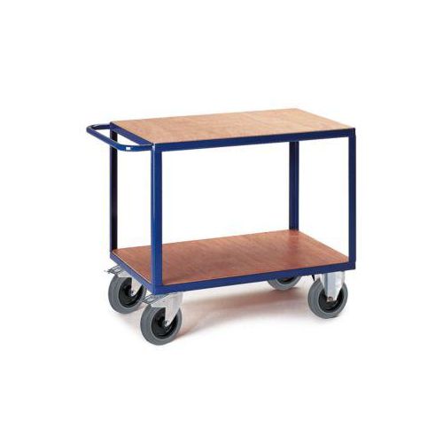 Tischwagen, 2 Ladeflächen, 850 x 500 mm, Tragkraft 500 kg, für Produktion und Werkstatt