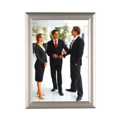 Update Display Klapprahmen Basic Frame, DIN A3, Gehrungsecke, Safe Corner, Aluminium, Wandmontage, 10er-Bundle, silber