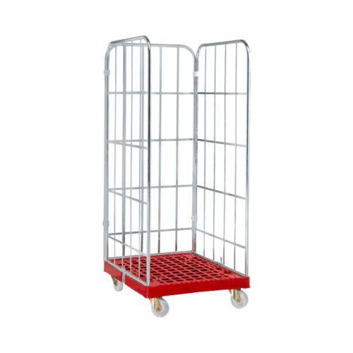 Rollbox, 3-seitig, rot RAL 3000
