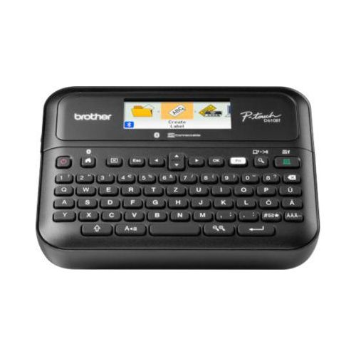 Beschriftungsgerät Brother PT-D610BTVP, Thermotransfer, für 3,5-24 mm breite TZe-Schriftbänder, 30 mm/Sek., USB/BT, Zubehör