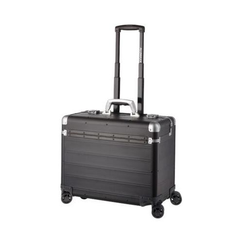 ALUMAXX Business Trolley PANDORA, mit Tragegriff und Rollen, Aluminium, mattschwarz