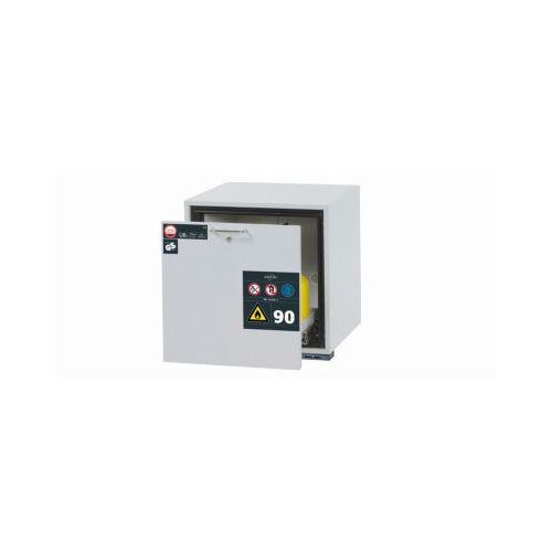 Sicherheitsunterbauschrank Typ 90 asecos UB-S-90, Schublade, Front Lichtgrau, B 593 x T 502 x H 600 mm