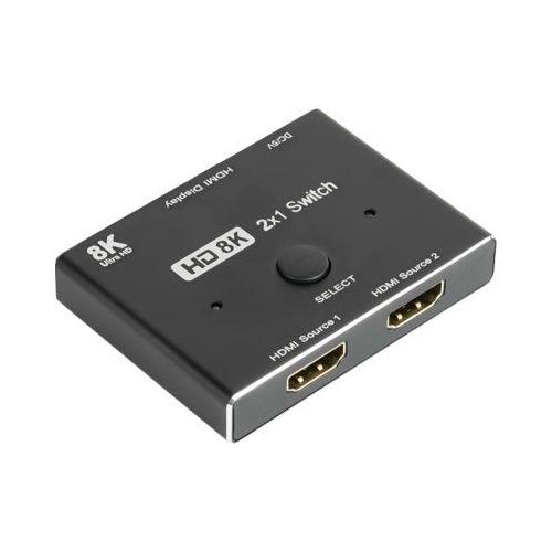 HDMI 2.1 Splitter Good Connections, 2-fach, direktional, bis 8K, inkl. USB-Kabel, schwarz