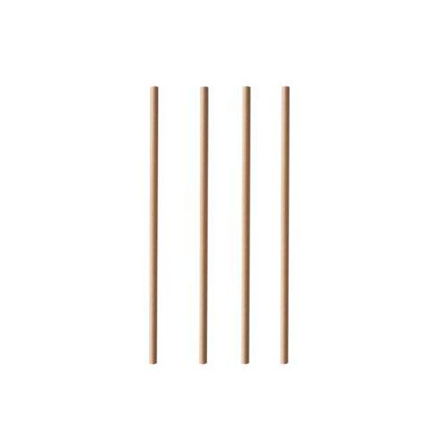 Trinkhalme Papstar Pure, Einweg, L 200 x Ø 6 mm, aus FSC®-zertifiziertem Papier, braun-uni, 100 Stück