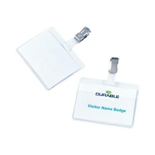 Namensschild, für Betriebsausweise, klar, 25 St.