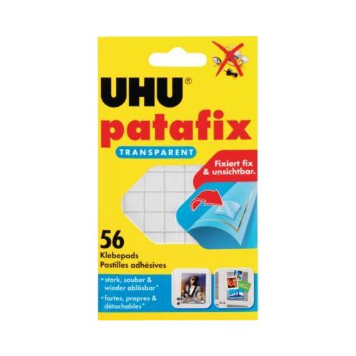 UHU patafix Klebepads, transparent, 56 Stück